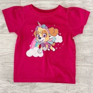 Pink Kids Shirt with Skye from Paw Patrol Design